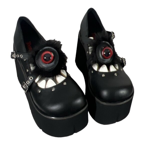 Pleaser Demonia 4" Platform Maryjane Adult Women Shoes Heels Kera Size 10 - Picture 1 of 6